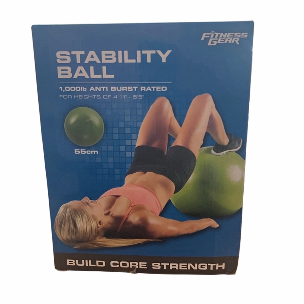 Fitness Gear Stability Ball - Green New in unopened box